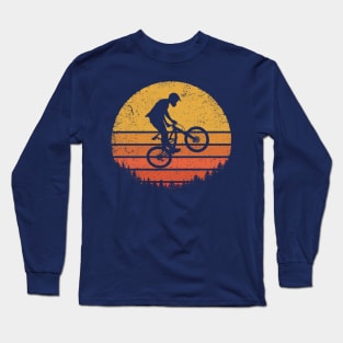 Mountain Bike - Retro Jump Long Sleeve T-Shirt